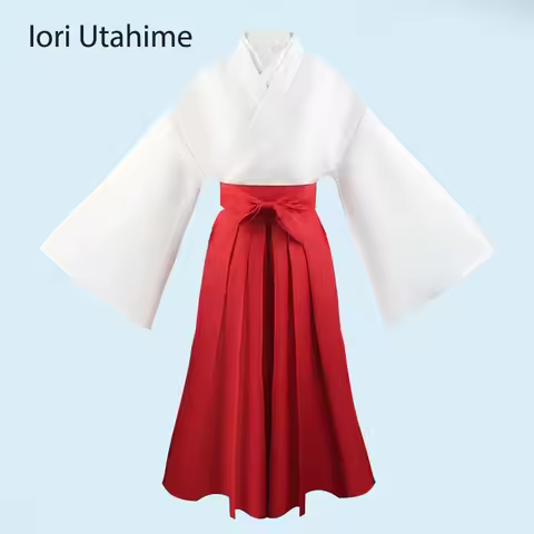 Anime Cosplay Costume for Women Jujutsu Kaisen Kimono Miko Japanese Hakama Outifits for Halloween Io