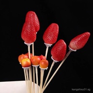 Bamboo Stick Bouquet with Universal Adhesive diy Fruit Flower Insertion Hole Lollipop Packaging Flor