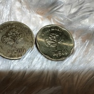 uang koin 500 melati 1991