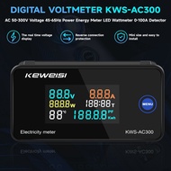wsustore--KEWEISIKWS-AC300 Digital Voltmeter AC 50-300V Voltage 45-65Hz Power Energy Meter LED Wattm