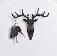 Hanger Gantungan Kunci Dinding Tanduk Rusa Doe Deer Key Hooks Stand Hook Dekorasi Pajangan Gantung V
