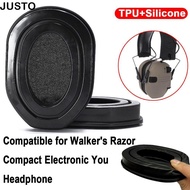 JUSTO 1 pair Earphone Cushions, TPU Silicone Headphone Ear Pads, Ear Pillows Replacement Ear Cover C