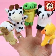 10pcs Cute Kids Love funny Velvet Animal Finger Puppets gift for children