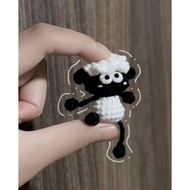 Silly little sheep keychain