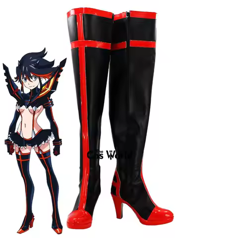 KILL la KILL Matoi Ryuko Anime Customize Cosplay High Heels Shoes Boots