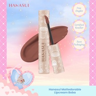Hanasui Mattedorable Lip Cream Boba - Velvet Matte Finish Pigmented Long Lasting Double Moisturizing