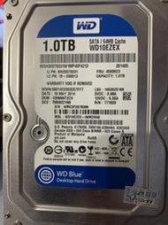 WD 1T 3.5吋硬碟 WD10EZEX-08M2NA0 良品 無壞軌 灌系統 資料備份的最愛NO.904