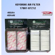 KOYOROKI PERODUA Air Filter 17801-BZ100 /17801-BZ030/17801-BZ140 / 17801-BZ130 / 17801-87Z12 / 17801