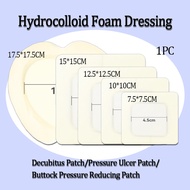 1PC Hydrocolloid Foam Dressing Waterproof Decubitus Patch Sacrococcygeal Anti-Decubitus Wound Dressi