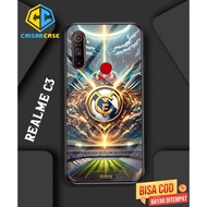 Realme Case C3 - Realme Casing C3 - (REAL MADRID) - hp - Casing hp - Softcase hp - Softcase Glass - 