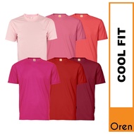 【BEST SELLER】OREN SPORT Baju T Shirt Microfiber Lelaki Perempuan Round Neck Lengan Pendek QD04 H