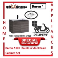 Baron A107 Stainless Steel Basin Cabinet Set