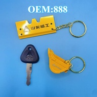 Excavator Start Key Keychain Excavator Accessories For Sdlg Key 60/65/80/85/90/135/210/360 777 888