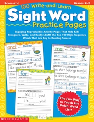 100 Write-and-Learn Sight Word Practice Pages: Engaging Reproducible Activity Pages That Help Kids R
