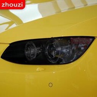 台灣現貨BMW 適用於寶馬 M3 E90 E92 E93 2007-2013 汽車大燈色調煙熏黑色保護膜前燈透明 TPU