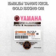 SMALL GOLD TANK EMBLEM RX KING SCORPIO BYSON VIXION ORIGINAL 3KA-F417B-10