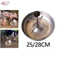 [Abbraccia] Automatic Feeder for Pigs Stainless Steel Waterer Livestock Fodder Tray for Farm Animals