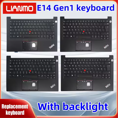 US/UK/DE/FR/SP/BR/BE/CAFR/CH/SE/IT/TR/DK/Suitable for Lenovo ThinkPad E14 Gen1 Backlight Keyboard