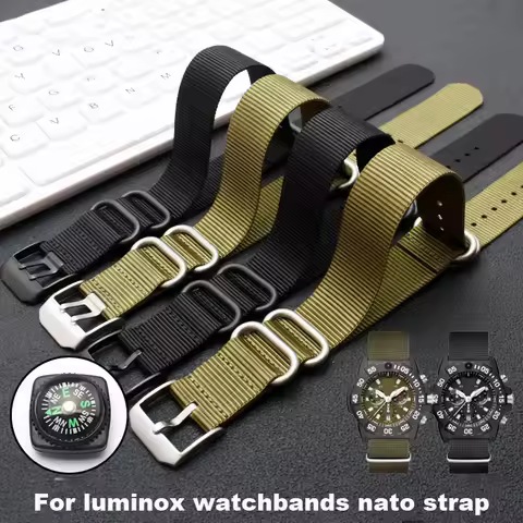 Nylon watch strap 22mm 23mm watch band waterproof sport for luminox watchbands nato strap fashion br