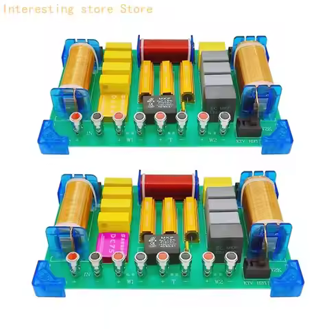 1000W 3 Way Crossover Board High Two Low Frequency Divider Speaker Filter Replace for KTV Stage Spea
