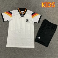 1992 Germany home retro children’s football jersey set football jersey set