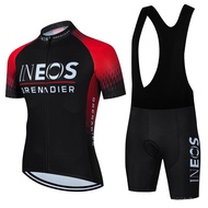 INEOS Cycling Jersey Short-Sleeved Suit Men's Cycling Team Cycling Short Top Shorts Breathable Brea