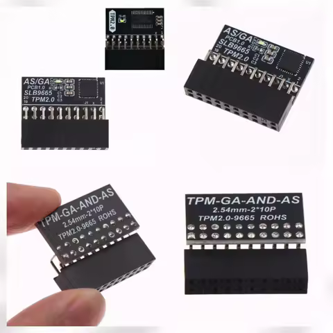TPM 2.0-9665 Encryption Security Module Pitch LPC TPM GA 20-1 GC-TPM2.0 For ASUS Gigabyte Motherboar
