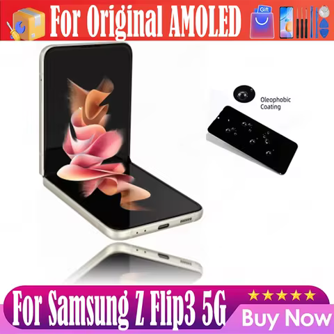 Original 6.7" F711 LCD For Samsung Z Flip3 5G LCD Display Touch Screen Assembly For Z Flip 3 5G SM-F