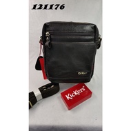 KICKERS LEATHER POUCH BAG - 121176