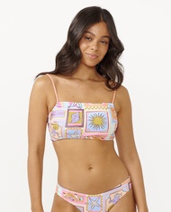 RIPCURL เซ็ตชุดว่ายน้ำ บิกินี่ 0J8WSW BEACH PARTY D-DD CROP TOP &GOOD PANT S24