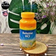 Betaine Hydrochloride Reduces Acid Indigestion Thompson HCL with Pepsin For Digestive Support 90 Tab