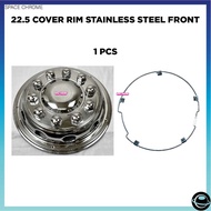 22.5 UNIVERSAL TUBELESS COVER RIM FRONT TIUBLESS COVER RIM CHROME