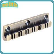 ZELTH Electric Guitar Bridge, Bronze Color Metal 12 String Guitar Bridge, Durable Guitar Bridge Repl