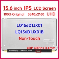 15.6 Inch LCD Screen LQ156D1JX01 LQ156D1JX01B Display Matrix Panel Replacement 3840x2160 UHD IPS 100