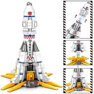 🚓Sembo Block Wandering EarthQVersion Launch Vehicle BoydiyModel Compatible with Children107032Building Blocks