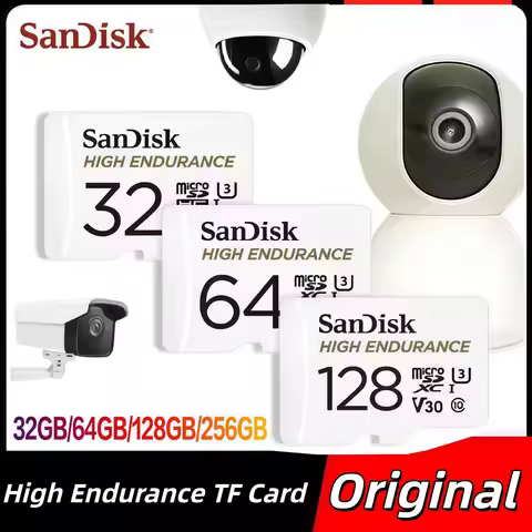 High Endurance SanDisk Monitoring MicroSD Card 64GB 32GB 128GB 256GB TF Card C10 V30 U3 4K for Dash 