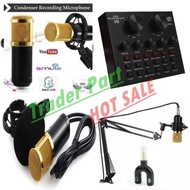 Nay/complete Package Mic Bm800 Mic Foam Stand Bm 800 Soundcard Mixer V8