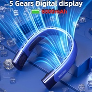 Baru 6000mah mudah alih leher kipas sejuk USB boleh dicas semula Mini kipas elektrik kecil leher pen