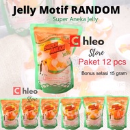 Jelly package 12 pcs free packing / jelly motif / rainbow jelly / rainbow jelly / package contains 1
