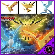 [限定] P-Bandai 寵物小精靈 關都地方 急凍鳥 閃電鳥 火焰鳥POKEMON SCALE WORLD Figure