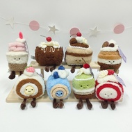 Cute Candy Color Dessert Series Plush Toys Creative Matcha Strawberry Cupcake Fun Decorations Childr