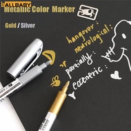 Metal Sign-in Pen Special Pen for Greeting Card Red Envelope Metallic Paint Pen Golden Silver Marker