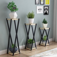 Penanam Sisi Hiasan Berdiri Lantai Kabinet TV Ruang Tamu Rak Penyimpanan Dalaman Persegi Rak Bunga R