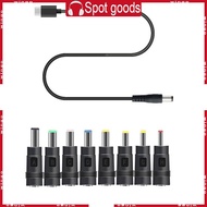 WIN 65W USB C Type C PD to 12V 3 5 4 0 4 8 5 5mm Conveter Adapter 8in1 Cable Cord for Wifi Router La