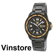 [Vinstore] Seiko 5 Sports SNZG75 Automatic 23 Jewels 100M Black IP Stainless Steel Black Dial Men Watch SNZG75K SNZG75K1