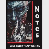 The Dark Lord Rises Horror, Gothic, Witchcraft Wide-Ruled Notebook, Journal, Diary, and/or Log: Perfect for Gothic, Horror, Dark Magic, &amp; Fantasy Reco