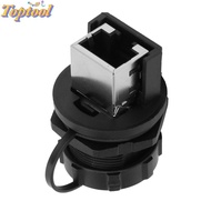 TOPTOOL 2PCS RJ45 Adapter, IP67 RJ45-180° RJ45 Connector, Durable Waterproof 180 Degree Connector Ou