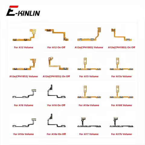 Power ON OFF Mute Switch Control Key Volume Button Flex Cable For OPPO A12 A12e A15 A15s A16 A16e A1
