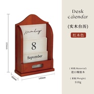 ที่ตั้งปฏิทินปี 2026 ของใหม่สไตล์ฝรั่งเศส ทำจากไม้แท้ เครื่องประดับตกแต่งโต๊ะที่สร้างสรรค์ ปฏิทินตลอ