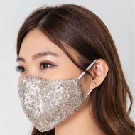[BEWA] BFE>99% Gold Sequinned Mask